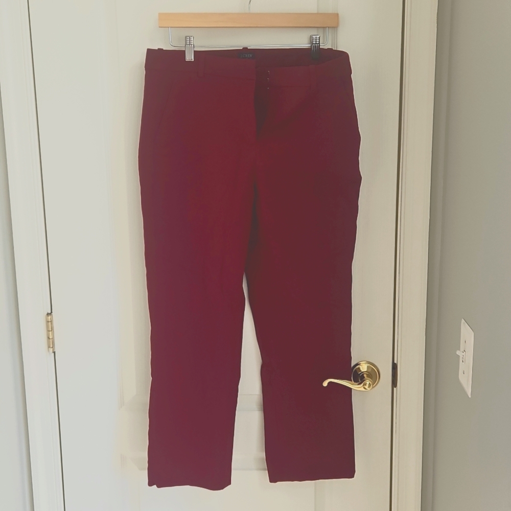 J. Crew Factory Burgundy Kallie Pant